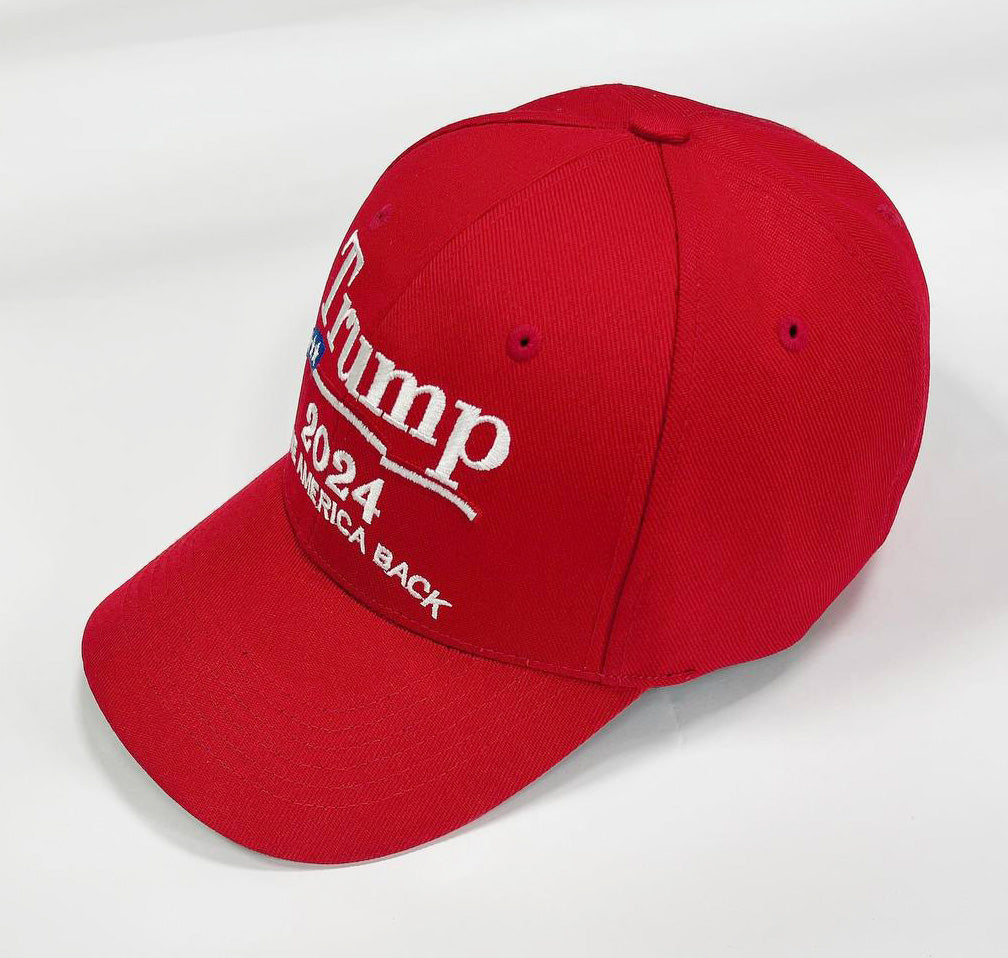 Trump 2024 Campaign Hat | Make America Great Again Donald Trump President Support Hat | White Embroidered